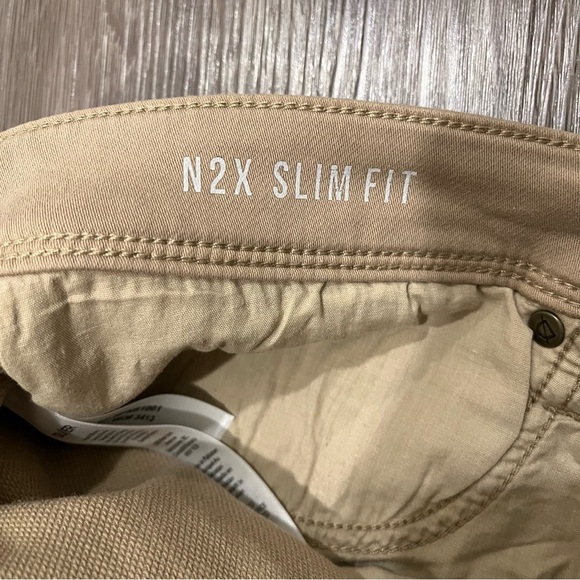 NEW DU/ER Men’s No Sweat N2X Slim Fit Pants - Desert Khaki 32x32 - Picture 4 of 7